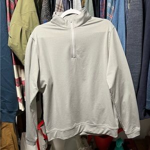 Gray 1/4 Zip Peter Millar Pullover